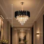 BLOIS Кристален полилей Elegance 8xE14, диаметър 50 см, черен, регулируема височина - 01_CC110:500BK.png