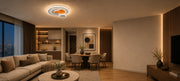 LED полилей с кристал HELIOX, 40W, 4 кръга, Студена/Топла/Неутрална светлина, Бял - 01_LL653-300OR.png