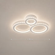 LED полилей с дистанционно управление и кристал NOVA ROTONDA RGB 75W, 3 кръга, Студена/Топла/Неутрална светлина, Димируем, Бял - 01_LT073-3WH.png