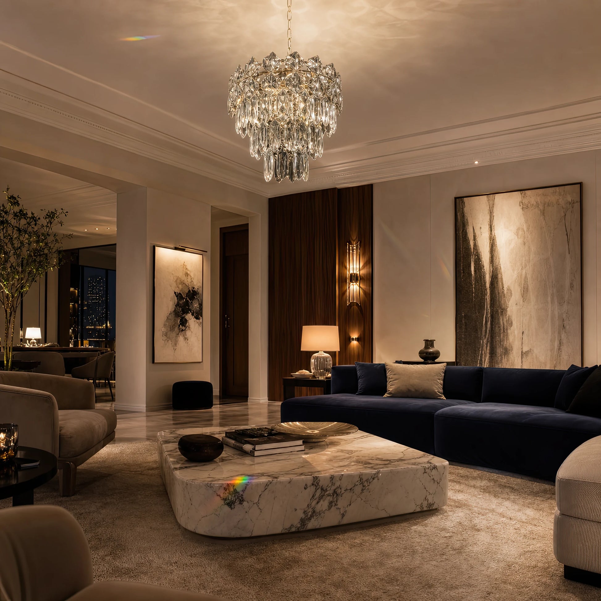 Кристален полилей WINDSOR Petito 3xE14, диаметър 29 см, блестящ хром, регулируема височина - 02_CC800-300CH.png