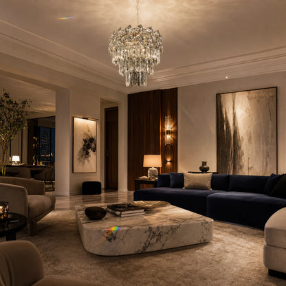 Кристален полилей WINDSOR Petito 3xE14, диаметър 29 см, блестящ хром, регулируема височина - 02_CC800-300CH.png