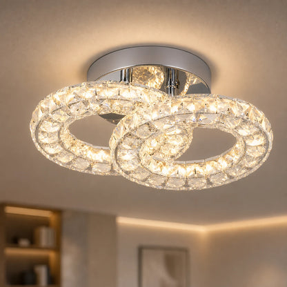 LED и кристален полилей ZABINA 25W, 2 кръга, Студена/Топла/Неутрална светлина, Гланцов Хром - 02_LT062CR.png