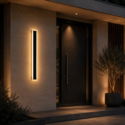 Mack Външна LED стенна лампа, дължина 30 см, 4W, IP65, метална, линейна, черна - 03_AX200-300BK.png