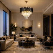 BLOIS Кристален полилей Eleganza 8xE14, диаметър 50 см, черен, регулируема височина - 04_CC110:500BK.png