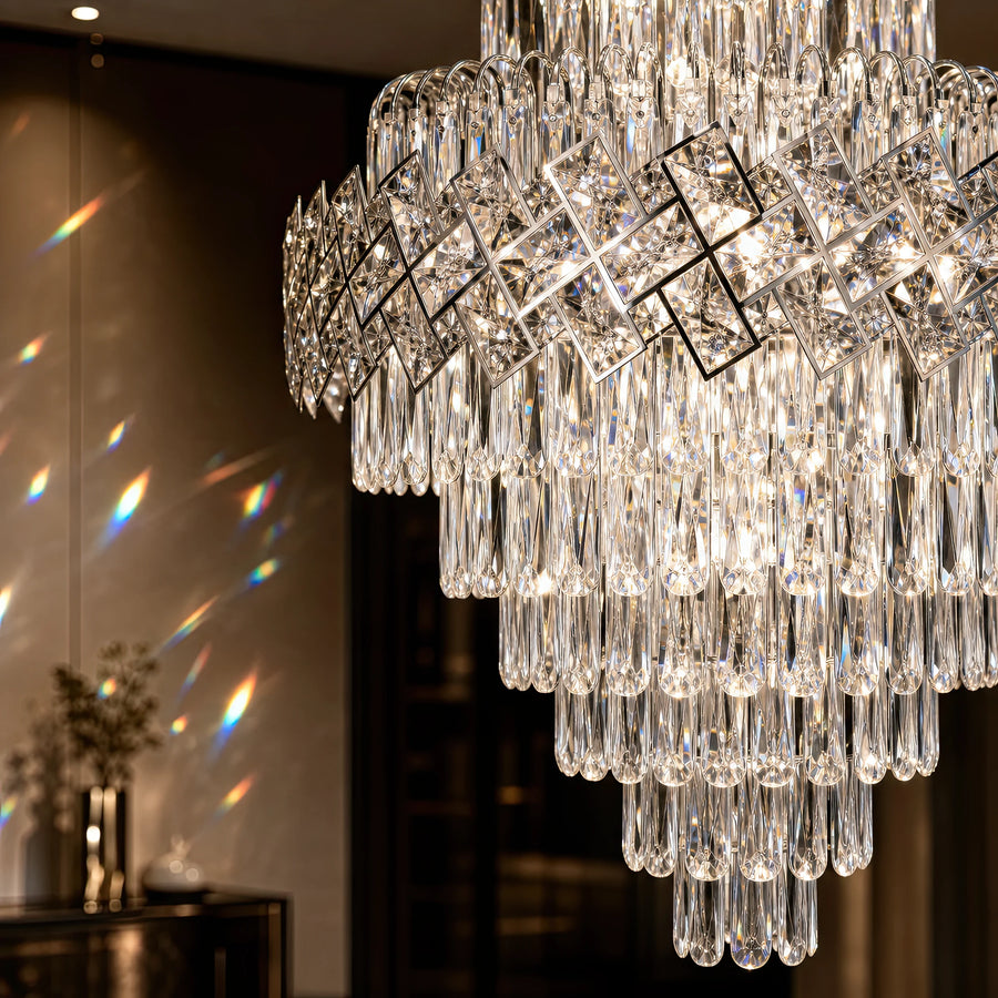 Кристален полилей WINDSOR Grande Supremo 14xE14, диаметър 60X90 см, блестящ хром, регулируема височина - 04_CC800-600X900CH.png