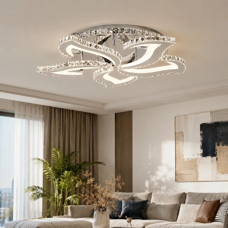 LED полилей с дистанционно управление и кристал Alejandro RGB 88W, 5 цветя, студена/топла/неутрална светлина, димируем, блестящ хром - 05_LT071-5.png