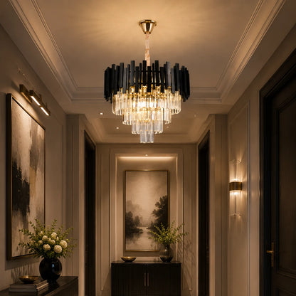 BLOIS Кристален полилей Eleganza 8xE14, диаметър 50 см, черен, регулируема височина - 06_CC110:500BK.png