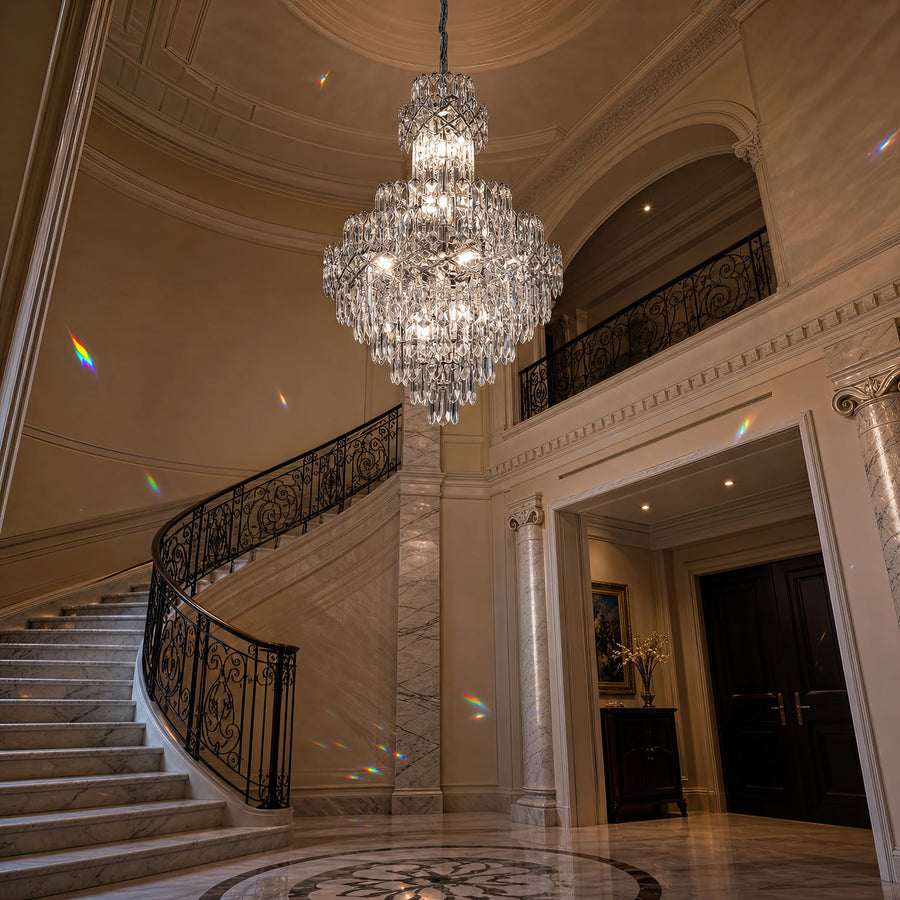 Кристален полилей WINDSOR Grande Supremo 14xE14, диаметър 60X90 см, блестящ хром, регулируема височина - 06_CC800-600X900CH.png