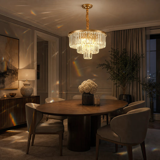 Кристален полилей CHAMBORD Petito 3xE14, диаметър 28 см, матово злато - 07_CC930-300GD.png