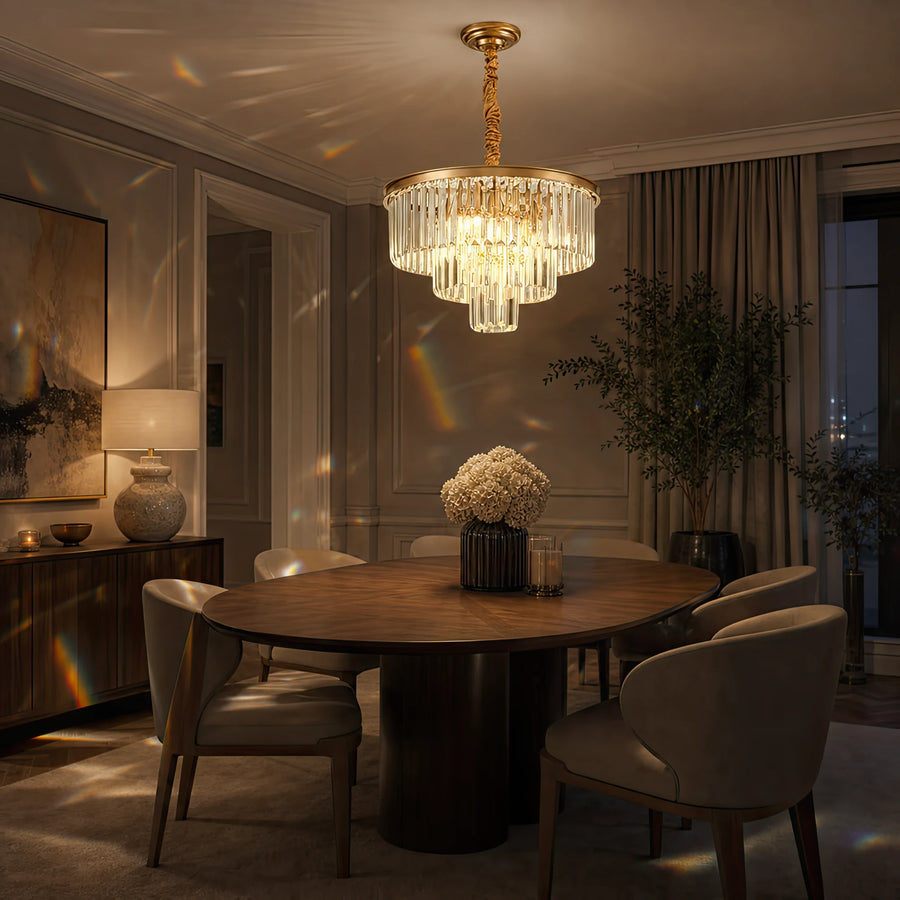 Кристален полилей CHAMBORD Petito 3xE14, диаметър 28 см, матово злато - 07_CC930-300GD.png