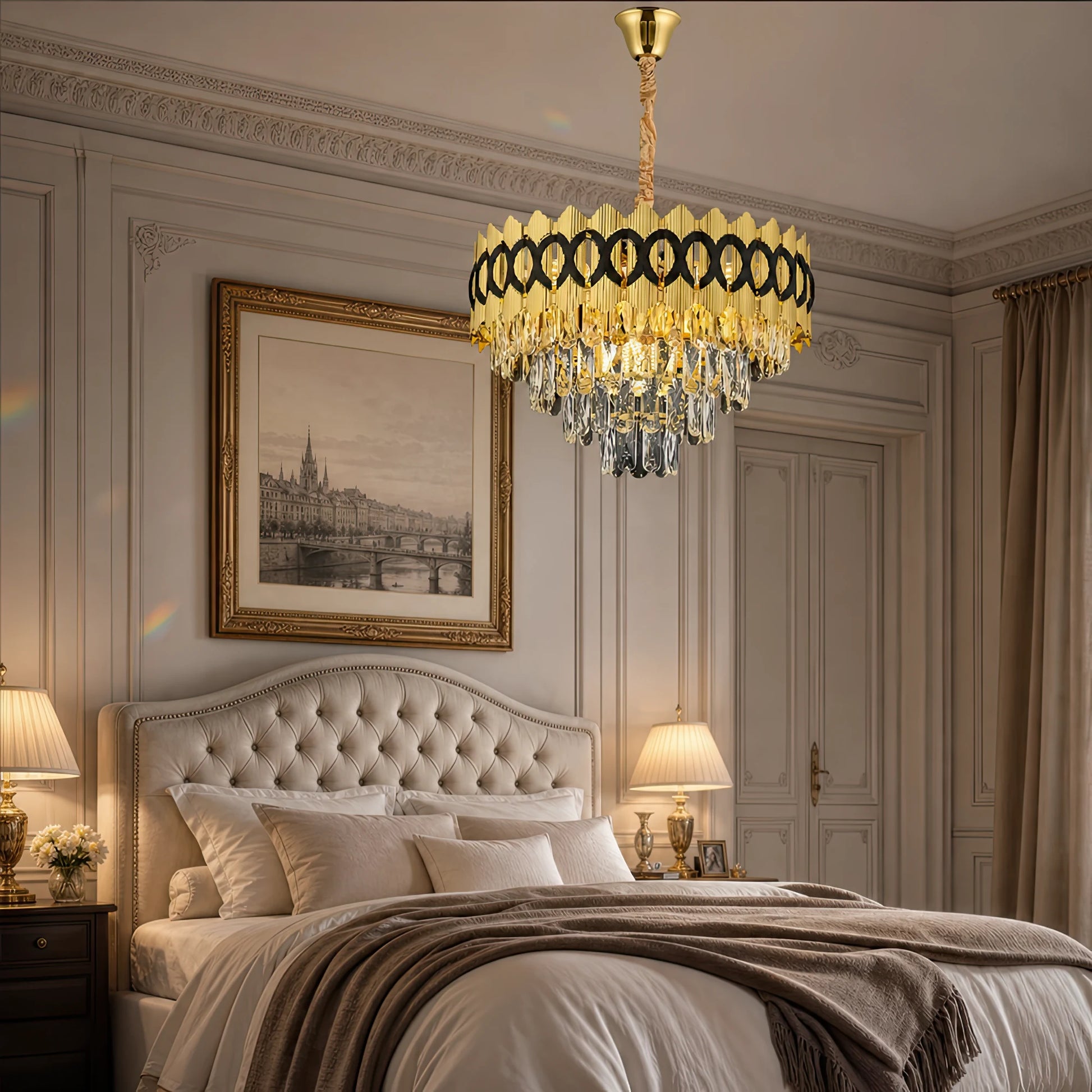 Кристален полилей PIERREFONDS Elegance 8x E14, диаметър 48,5 см, блестящо злато, регулируема височина - 08_CC8942-500.png