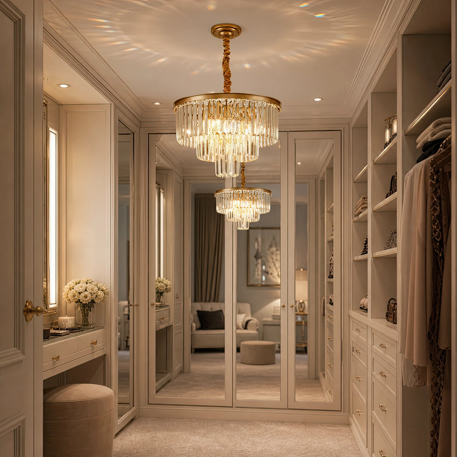 Кристален полилей CHAMBORD Petito 3xE14, диаметър 28 см, матово злато - 08_CC930-300GD.png
