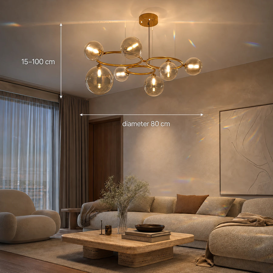 Lustra VENERE Luce, 3 Cercuri, 7xG9, Auriu, Metal , Inaltime Reglabila - 05_LC811-7.png