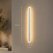 SUHA Външна LED стенна лампа, дължина 60 см, 8 W, IP65, метална, линейна, бяла - 09_AX201-600WH.png