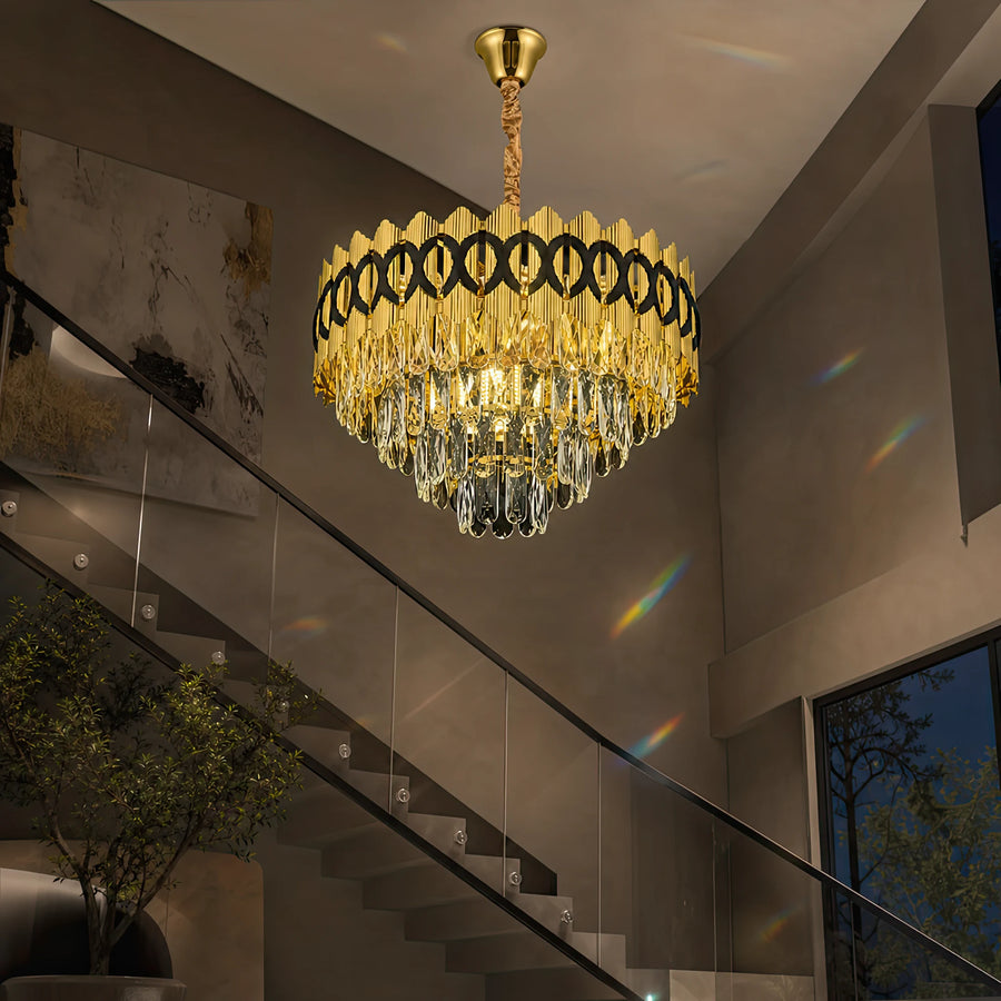 Кристален полилей PIERREFONDS Elegance 8x E14, диаметър 48,5 см, блестящо злато, регулируема височина - 09_CC8942-500.png