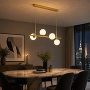 LOFT Pavilion Модерен полилей с крушка, 4x G9, злато, метал, регулируема височина - 09_LC800-4GD.png