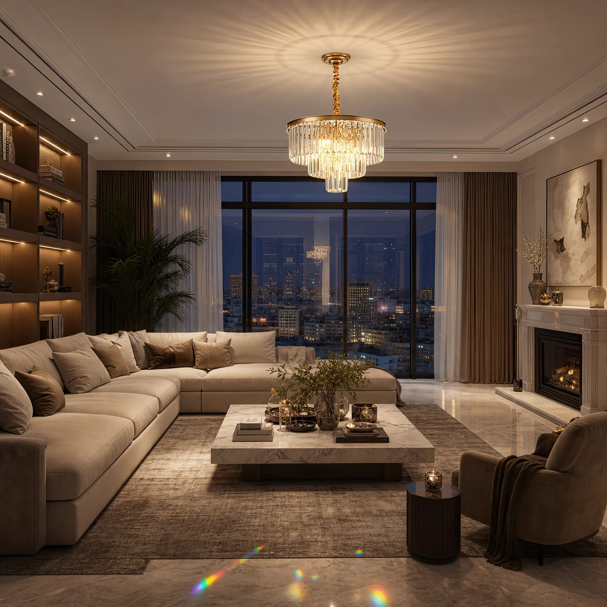 Кристален полилей CHAMBORD Petito 3xE14, диаметър 28 см, матово злато - 10_CC930-300GD.png