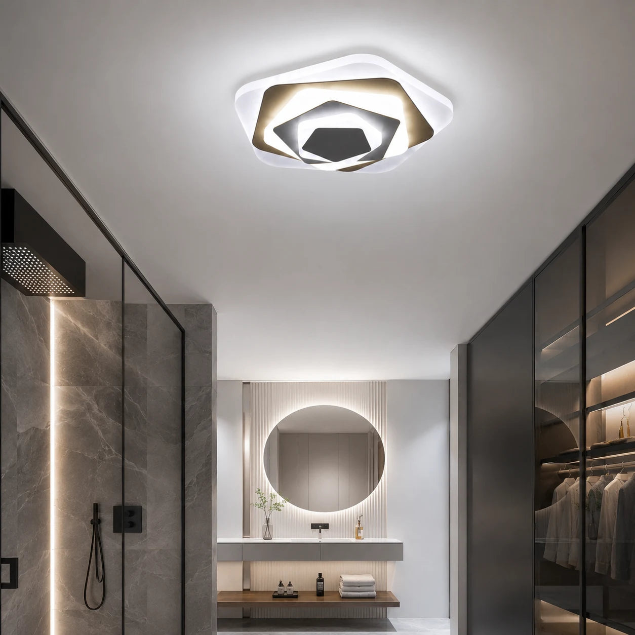LED полилей SIENA 40W, диаметър 23 см, студена/топла/неутрална светлина, бял - 10_LL660WH.png