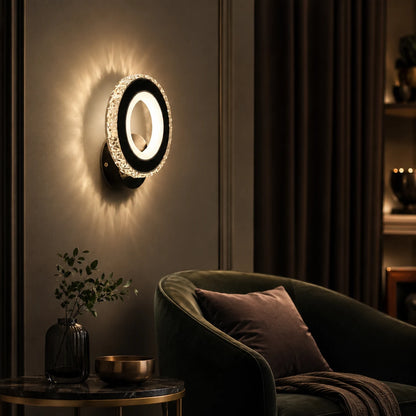 NOVA Rotonda LED стенна лампа, 16W, черна и неръждаема стомана, топла/студена/неутрална светлина - 11_AL073-1BK.png