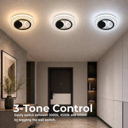 Кристален LED полилей ARIELLA 39W, кръгъл, студена/топла/неутрална светлина, черен - 11_LL602BK.png