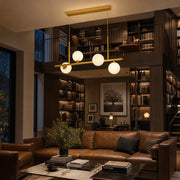 LOFT Pavilion Модерен полилей с крушка, 4x G9, злато, метал, регулируема височина - 13_LC800-4GD.png