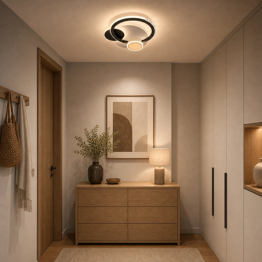 Кристален LED полилей PRISMIQ 45W, 3 кръга, Студена/Топла/Неутрална светлина, Черен - 09_LL654-300BK.png