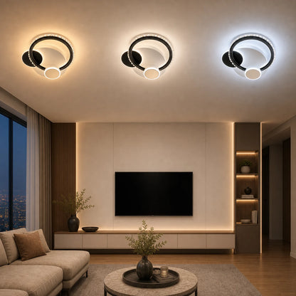 Кристален LED полилей PRISMIQ 45W, 3 кръга, Студена/Топла/Неутрална светлина, Черен - 11_LL654-300BK.png