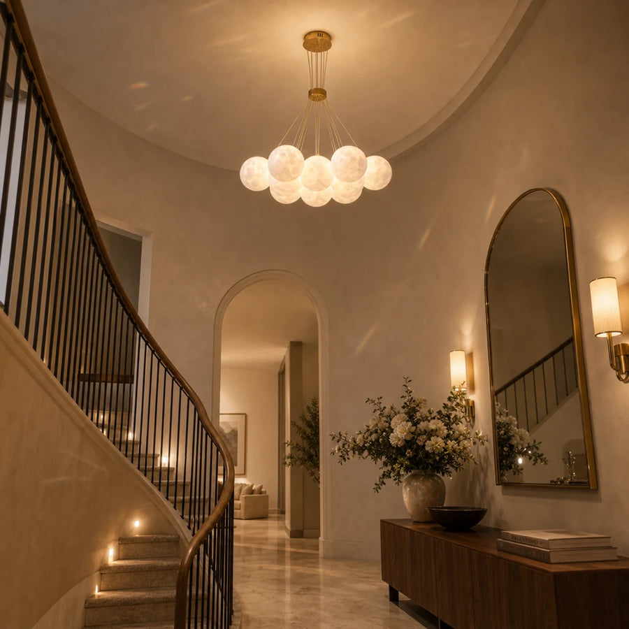 Lustra MODERNA LOFT Bagliore, Glob, 9xE27, Inaltime Reglabila, Auriu - 25_LC816-9GD.png