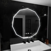 LED огледало 60cm, POLIGON Sensor MotionGlow Marcello, система за обезпотяване, часовник и термометър, огледала Dimabila Marcello Заглавие по подразбиране Alessandro Design