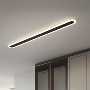 Външна LED стенна лампа SUHA, дължина 50 см, 6 W, IP65, метална, линейна, черна външна стенна лампа Заглавие по подразбиране Alessandro Design