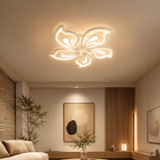 LED полилей с дистанционно управление GLORIOSA 95W, 5 венчелистчета, студена/топла/неутрална светлина, димиране, бял LED полилей с дистанционно управление Default Title Alessandro Design