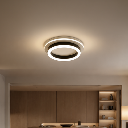 МОДЕРЕН LED полилей 25W, диаметър 20 см, кръгла, студена/топла/неутрална светлина, черни LED полилеи Заглавие по подразбиране Alessandro Design