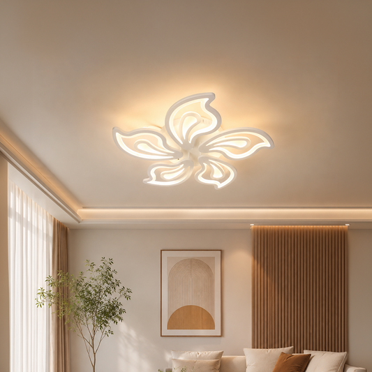 LED полилей с дистанционно управление LILY 86W, 5 елемента, Студена/Топла/Неутрална светлина, Димируем, Бял LED полилей с дистанционно управление Default Title Alessandro Design
