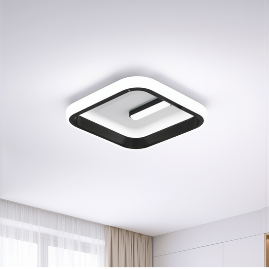 LED полилей VICTORIA 19W, квадратен, студена/топла/неутрална светлина, черен, бял LED полилей Заглавие по подразбиране Alessandro Design