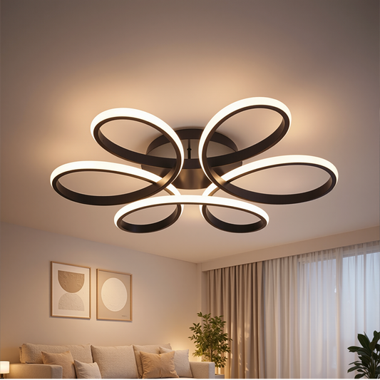 LED полилей с дистанционно HELIX 63W, Студена/Топла/Неутрална светлина, Димируем, Черен LED полилей с дистанционно управление Заглавие по подразбиране Alessandro Design