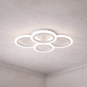 LED полилей с дистанционно BETTY 43W, 4 кръга, Студена/Топла/Неутрална светлина, Димируем, Бял LED полилей с дистанционно управление Заглавие по подразбиране Alessandro Design