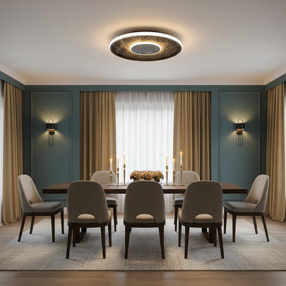 Lustra LED cu telecomandă LT656BK, 3000/4000/6000K, Ø40.5,46W, Negru Lustre LED cu Telecomanda Default Title Alessandro Design