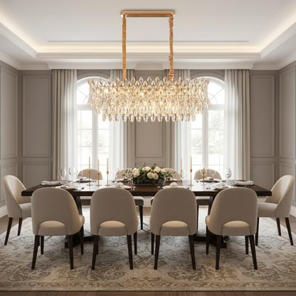 Candelabru Cristal MONARCH Supremo 14xE14, Dimensiune 100x35 cm, Inaltime 38 cm, Auriu Lucios, Inaltime Reglabila, Design Elegant Candelabre Cristal Default Title Alessandro Design