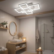 LED полилей с дистанционно управление ELLA 119W, 6 квадрата, студена/топла/неутрална светлина, димируем, бял LED полилей с дистанционно управление Default Title Alessandro Design