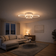 LED полилей с дистанционно BETTY 43W, 4 кръга, Студена/Топла/Неутрална светлина, Димируем, Бял LED полилей с дистанционно управление Заглавие по подразбиране Alessandro Design