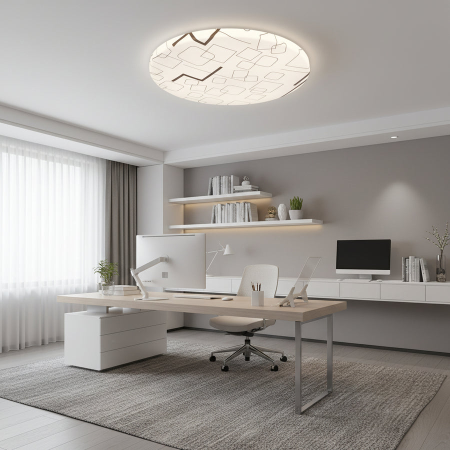 Plafonieră LED 35 cm, 31W, 3000K / 4000K / 6000K, Alb, Metal si Acril Plafoniere LED Default Title Alessandro Design