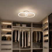 LED полилей с дистанционно BETTY 27W, 2 кръга, студена/топла/неутрална светлина, димируем, бял LED полилей с дистанционно управление Заглавие по подразбиране Alessandro Design