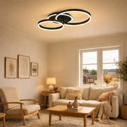 LED полилей с дистанционно RINOVA 66W, 2 кръга, студена/топла/неутрална светлина, димируем, черен LED полилей с дистанционно управление Заглавие по подразбиране Alessandro Design