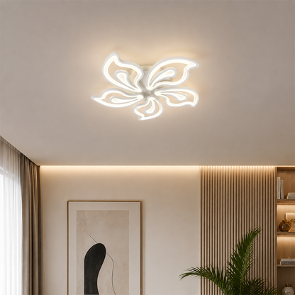 LED полилей с дистанционно управление LILY 86W, 5 елемента, Студена/Топла/Неутрална светлина, Димируем, Бял LED полилей с дистанционно управление Default Title Alessandro Design