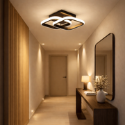 LED полилей VERTEX Matrix с припокриващи се диаманти, метални рамки, 24W, 2 диаманта, студена/топла/неутрална светлина 3000K/4000K/6000K, черен, метален и силиконов LED полилей Заглавие по подразбиране Alessandro Design