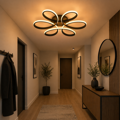 LED полилей с дистанционно HELIX 63W, Студена/Топла/Неутрална светлина, Димируем, Черен LED полилей с дистанционно управление Заглавие по подразбиране Alessandro Design