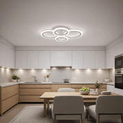 LED полилей с дистанционно BETTY 43W, 4 кръга, Студена/Топла/Неутрална светлина, Димируем, Бял LED полилей с дистанционно управление Заглавие по подразбиране Alessandro Design