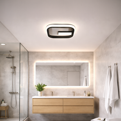 LED полилей VICTORIA 19W, квадратен, студена/топла/неутрална светлина, черен, бял LED полилей Заглавие по подразбиране Alessandro Design