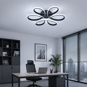 LED полилей с дистанционно HELIX 63W, Студена/Топла/Неутрална светлина, Димируем, Черен LED полилей с дистанционно управление Заглавие по подразбиране Alessandro Design