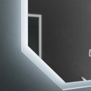 Многоъгълно LED огледало, 60X80cm, Hexaluce Marcello MotionGlow сензор, система за обезпотяване, часовник и термометър, Dimabila Marcello огледала Заглавие по подразбиране Alessandro Design